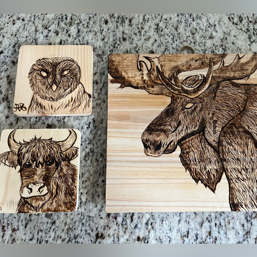 Custom wood burnt art❤️
Check out more of my work on fb or insta - Picture 1 of 6